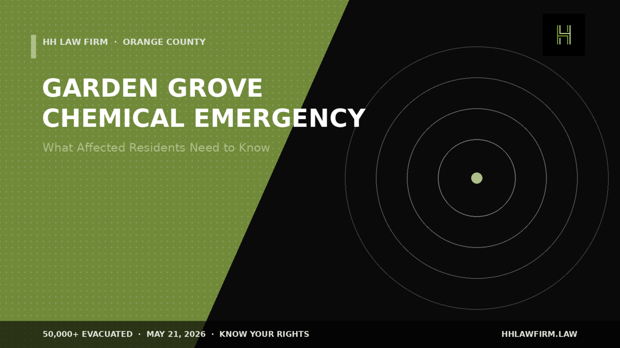 Garden Grove chemical incident, GKN Aerospace lawsuit, Orange County evacuation claim, methyl methacrylate exposure, chemical incident attorney Orange County